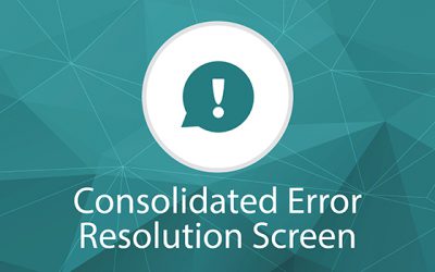New Consolidated Error Screen