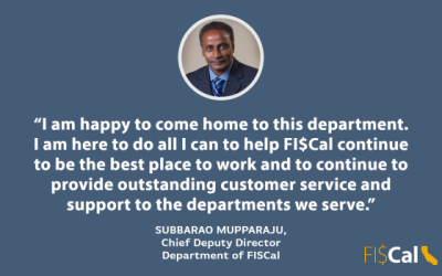 FI$Cal Welcomes New Chief Deputy Director