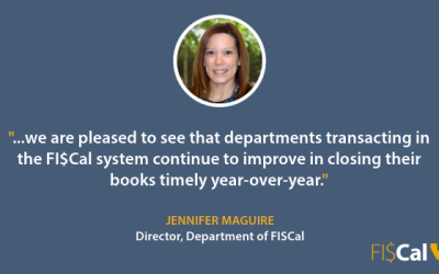 Departments Improve in Closing their Books Year-Over-Year